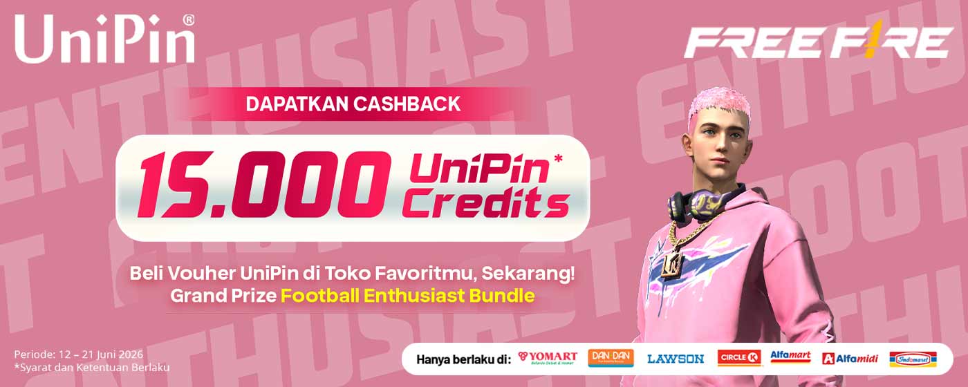 Main Makin Semangat! Raih Football Enthusiast Bundle & Cashback Hingga 15.000 UniPin Credits!
